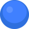 Blue Circle emoji on Facebook